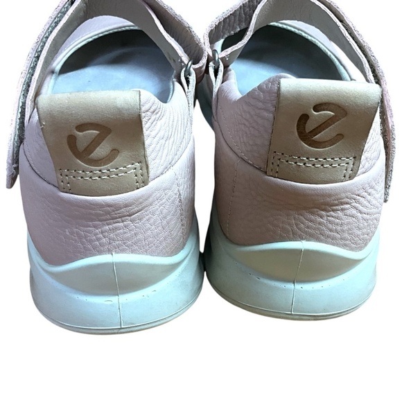 ILSE JACOBSEN for ECCO Genuine Pebbled Leather Blush Pink Mary Janes US Sz 9 - Picture 8 of 9